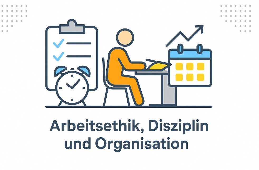 Arbeitsethik, Disziplin und Organisation