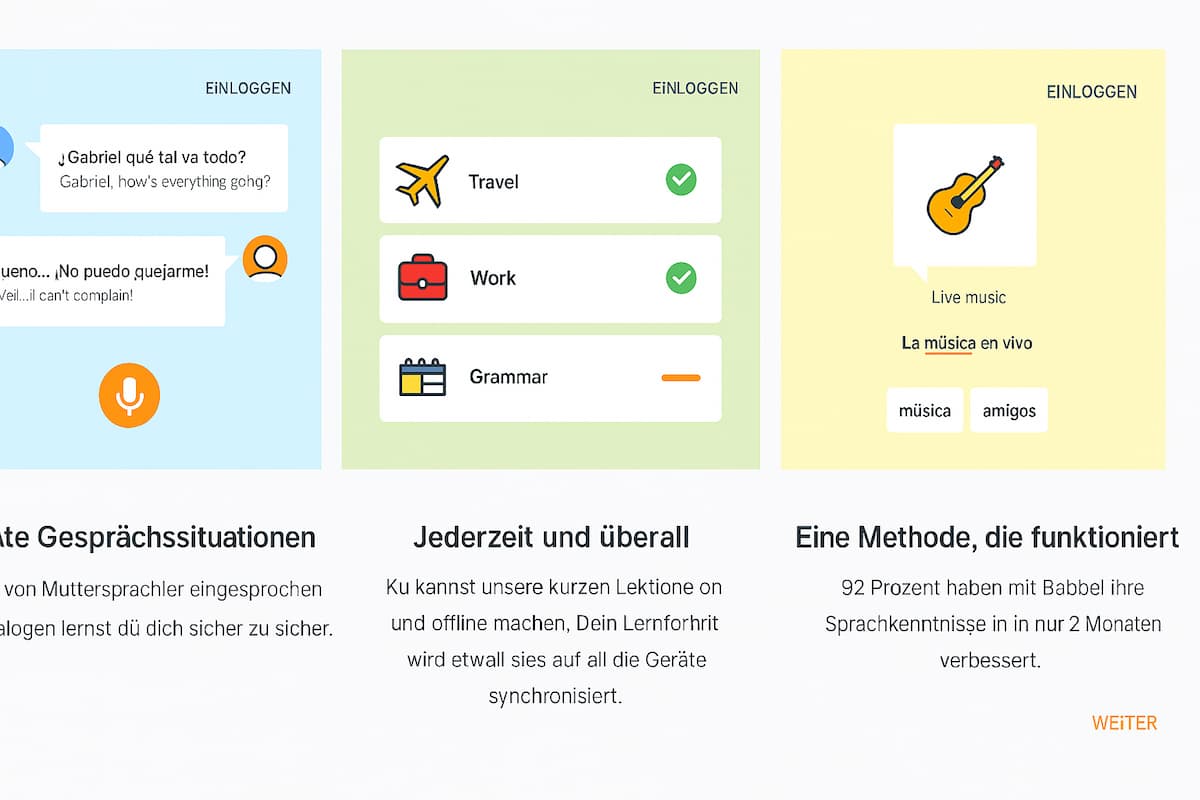 Wiederholende Übungen auf Babbel können Lernende schnell langweilen