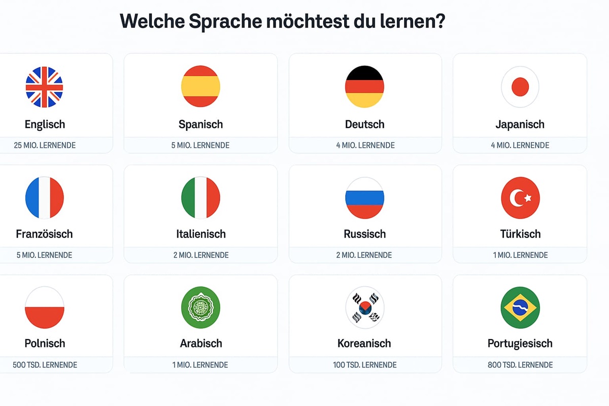 Busuu bietet 14 Sprachen für Anfänger und zum Auffrischen vorhandener Kenntnisse
