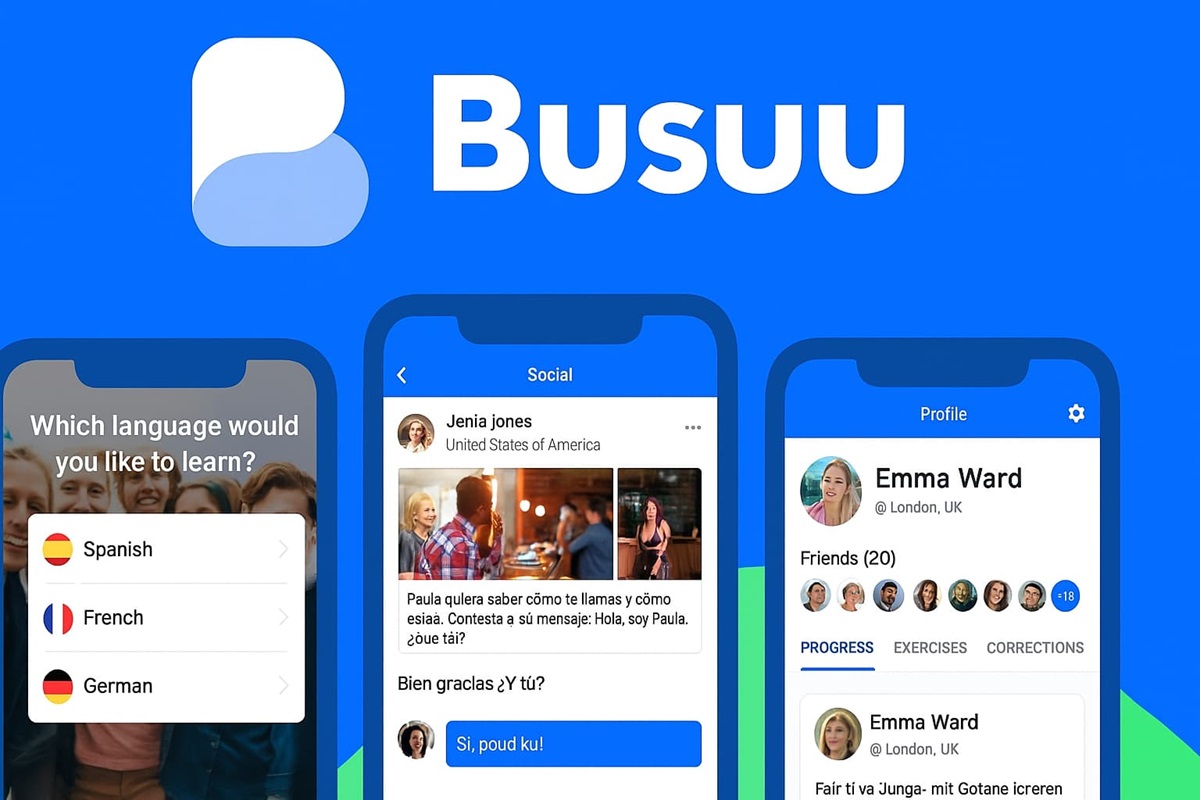 Busuu wurde 2008 gegründet und vereint Selbstlernen und Austausch mit Muttersprachlern