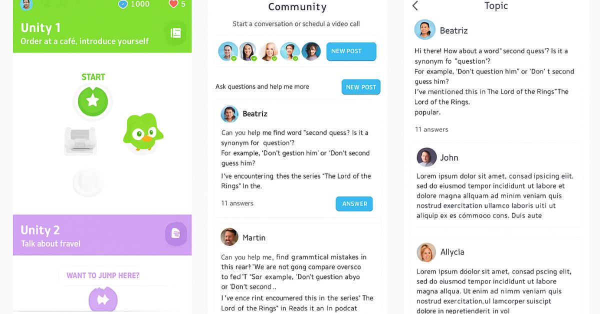 Die App ermöglicht es den Nutzern, sich einfach mit Freunden zu verbinden und eine gemeinsame Lernumgebung zu schaffen, um sich gegenseitig zu motivieren