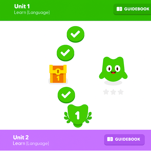 Duolingo ermöglicht es, den eigenen Lernfortschritt klar zu verfolgen und motiviert durch anschauliche Kennzahlen