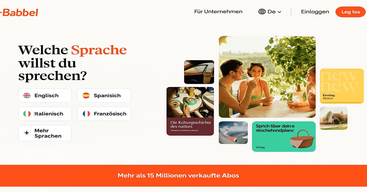 Babbel, gegründet 2007 in Berlin, zählt heute zu den führenden Sprachlernplattformen Europas