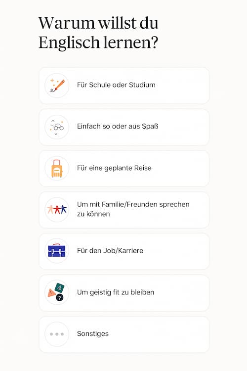 Der Einstieg bei Babbel ist einfach und benutzerfreundlich – direkt loslegen und Englisch lernen