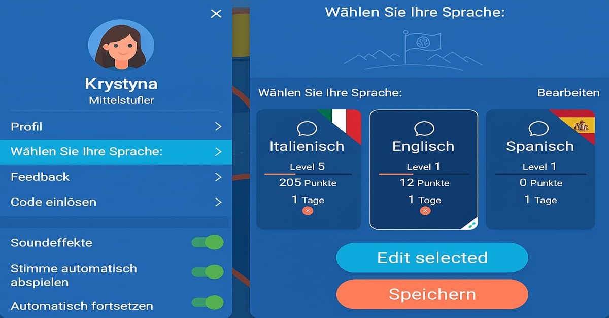 Lade die Mondly-App herunter, um mit dem Englischlernen zu beginnen