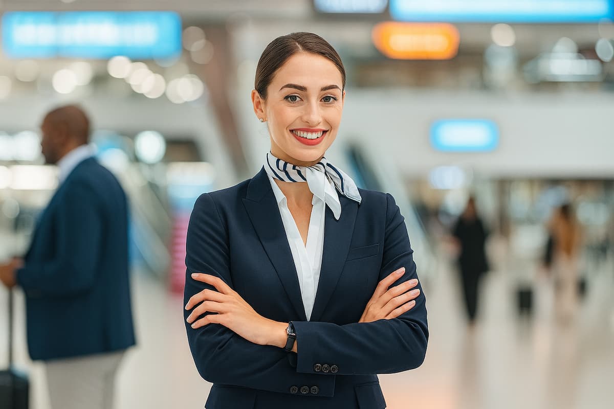 Flugbegleiter starten mit 1.800–2.600 € brutto pro Monat, zuzüglich verschiedener Zuschläge