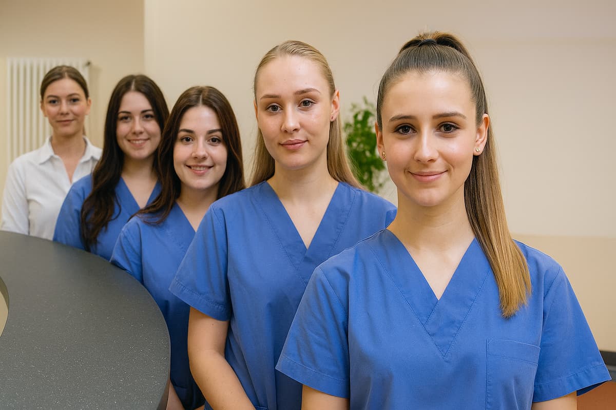 Die MFA-Ausbildung ist dual: Praktische Erfahrungen in der Praxis werden mit theoretischem Unterricht in der Berufsschule kombiniert