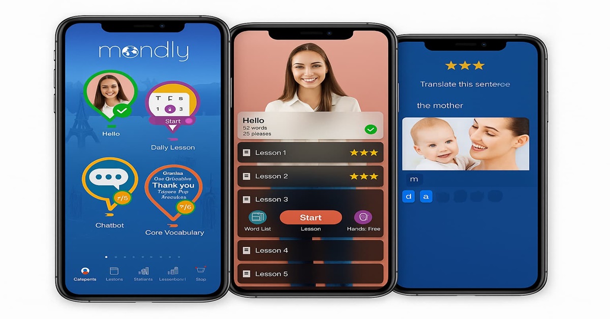 Mondly ist eine Sprachlernplattform, die seit 2014 besteht und von Google Play sowie Facebook ausgezeichnet wurde