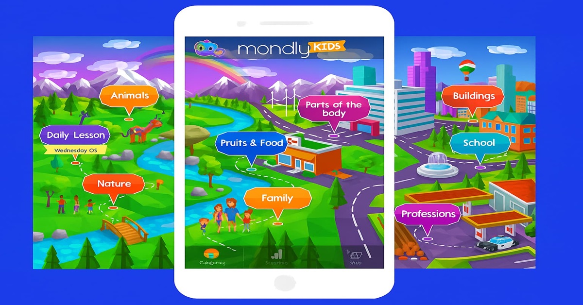 Mondly Kids macht Sprachenlernen für Kinder zwischen 6 und 14 Jahren zu einem spielerischen und unterhaltsamen Erlebnis