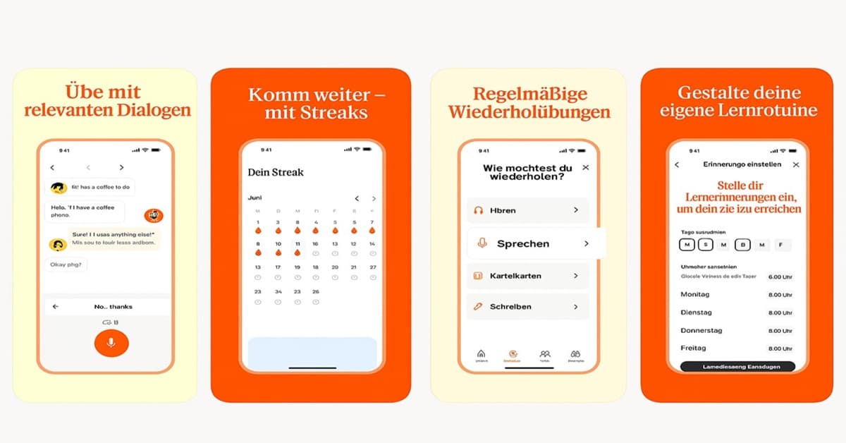 Babbel hilft dabei, Wortschatz, Grammatik sowie Hör- und Sprechfähigkeiten effektiv zu trainieren