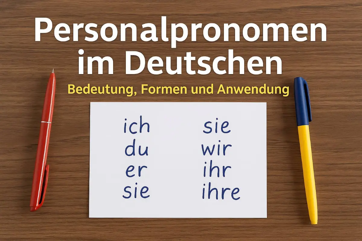 Personalpronomen im Deutschen – Bedeutung, Formen und Anwendung