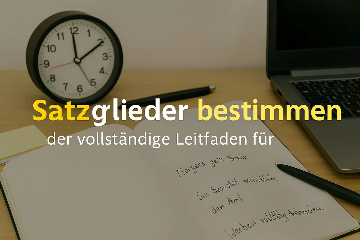 Satzglieder bestimmen – der vollständige Leitfaden für Grammatik