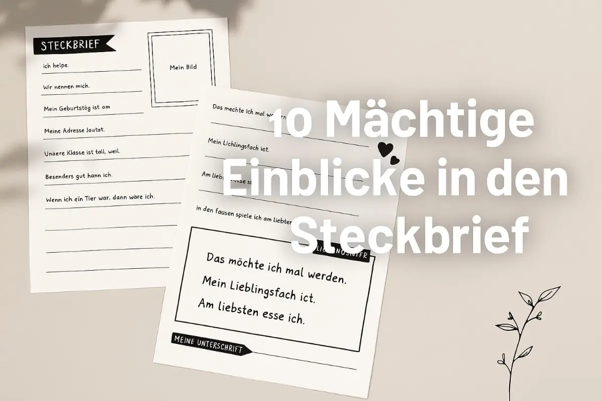 Top 10 Mächtige Einblicke in den Steckbrief