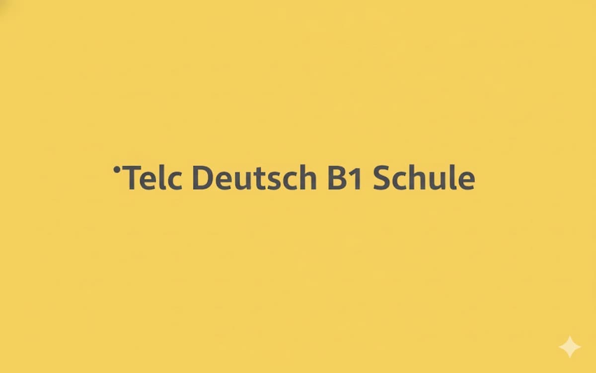 Sprachlicher Erfolg in der Schule: Die telc Deutsch B1 Schule Prüfung