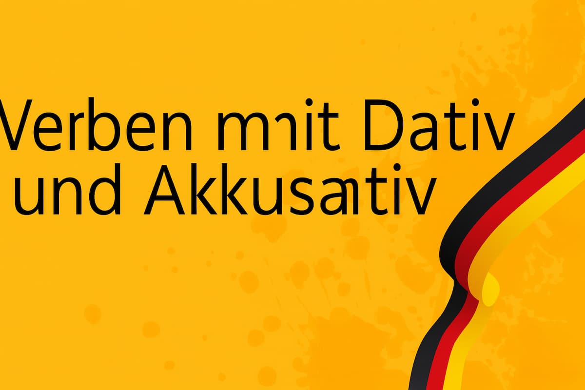 Verben mit Dativ und Akkusativ Richtig Anwenden: Die Deutsche Grammatik Einfach Erklärt